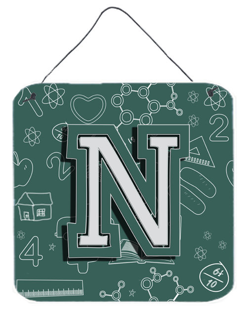 « back to school initial » par denny knight, impression sur plaque, N