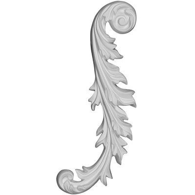 Eryn 2.75'' H x 8.75'' W x 0.5'' D Urethane Onlay Scroll