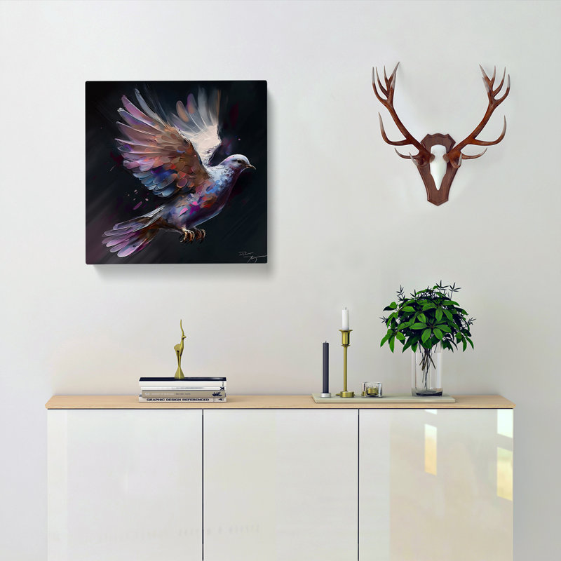 Dove Expressionism - Print, 35cm H x 35cm W x 3cm D