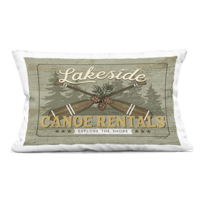 Coussin décoratif imprimé Lakeside