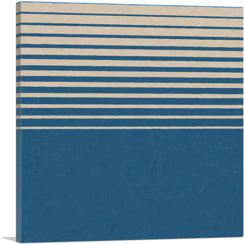 Reproduction d'art graphique sur toile Mid-Century, H 18 po x l 18 po x 1,5 po