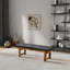 Banc Lucia en similicuir noir