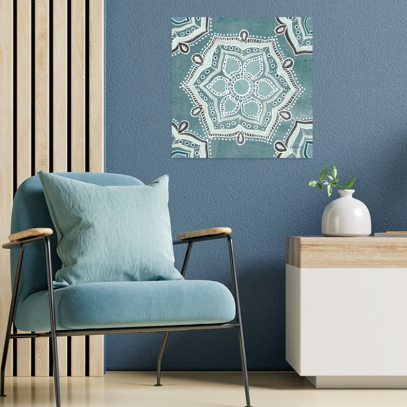 Étoile mandala III, art floral, H 18 po x l 18 po
