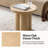 Pendle 19.75"W Modern Round End Table with Oak Finish and Sculptural 3-Leg Base-859000384