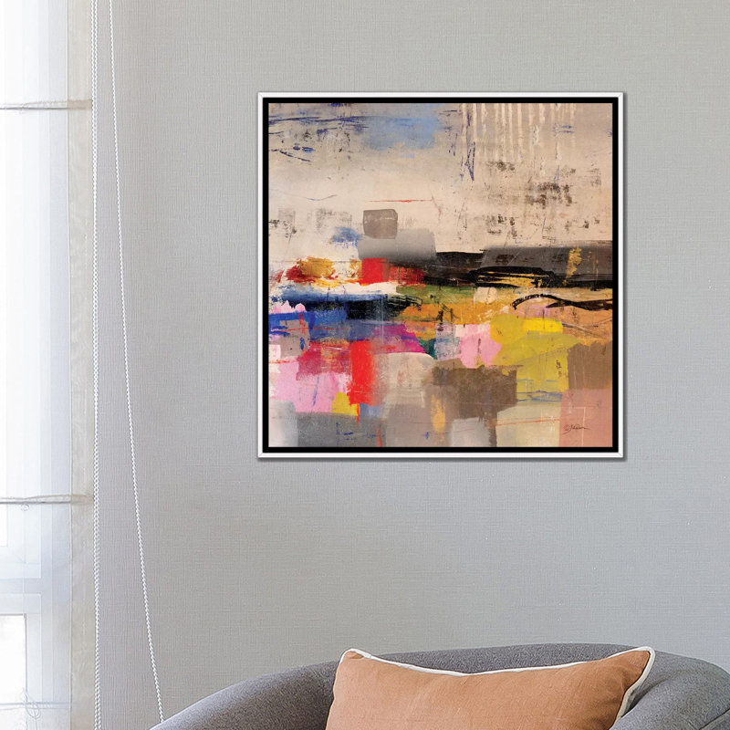 " Float " by Julian Spencer, No Mat, 26" H x 26" W x 1.5" D, White Framed Canvas