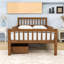 Lit plateforme en bois avec tiroirs de rangement et tête de lit-202415958