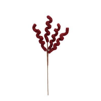 Foam And Tinsel Curly Stem