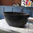 55 Inch Freestanding Solid Surface Soaking Bathtub-106359561