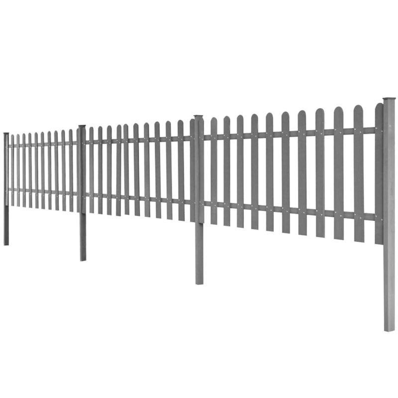 Lipson Grey Composite Yard/Privacy Fence, 600cm W x 152.4cm H
