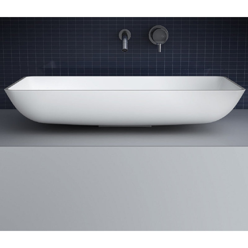 Nek 24.41'' L Bathroom Sink, Black