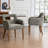 Upholstered Dining Accent Chair With Armrest-1762018254