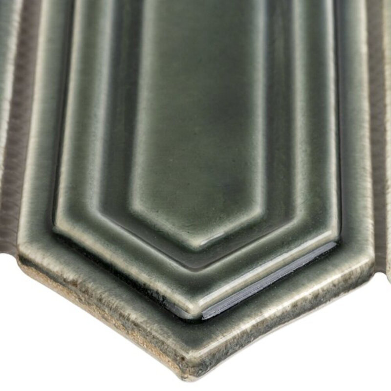 Nabi Hexagon Deep Emerald Picket Tile
