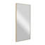 Wooden wall mirror with slim, minimalist frame-413346712-413346693