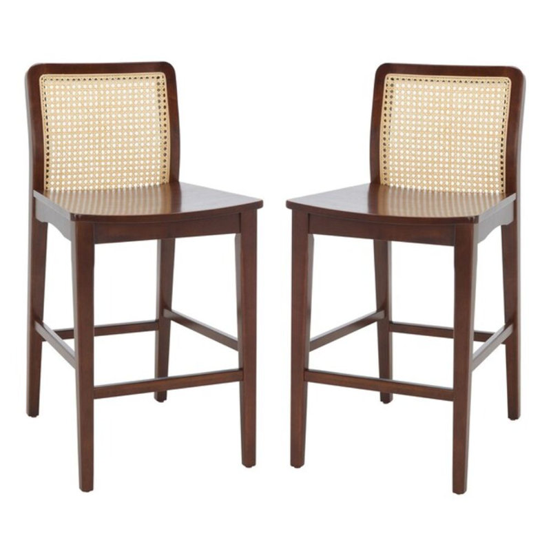 Tabouret de comptoir 25 po Benicio, Brun foncé