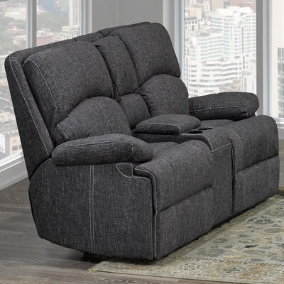 Lyles 62'' Faux Leather Reclining Loveseat