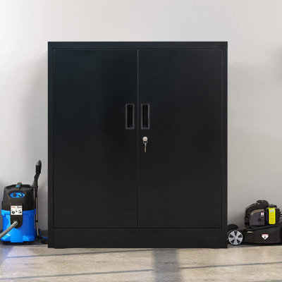 Armoire de rangement simple en acier Lucylla (H 36 po x l 31,5 po x P 15,75 po)