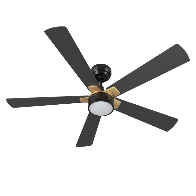 Ventilateur de plafond intelligent 52 po avec télécommande Stockton, ensemble d'éclairage inclus, fonctionne avec l'assistant Google et Amazon Alexa, raccourci Siri.
