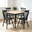 Chaises de salle à manger de style Mid-Century en bois massif de 17 po de largeur Windsor-301841346-503556335