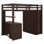 Lit mezzanine avec tiroirs, bureau et garde-robe-904161105