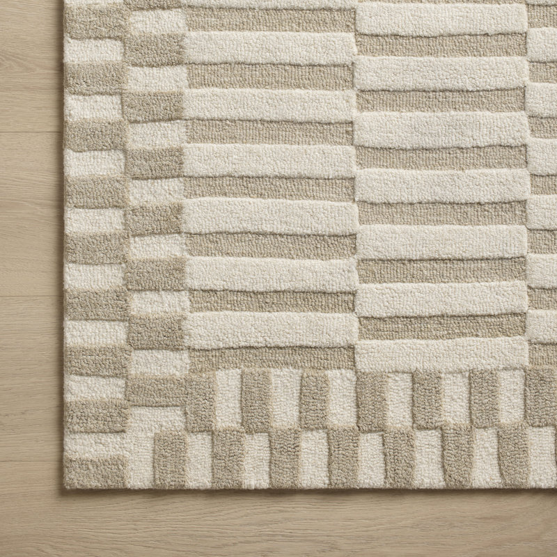 Chris Loves Julia x Loloi Bradley Ivory / Beige Area Rug, Rectangle 7'9" x 9'9"