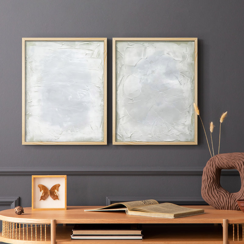 Impression encadrée Subtil Transitions I-Premium - prêt à être accroché - aucun clou requis - aucun clou requis, Bois naturel
