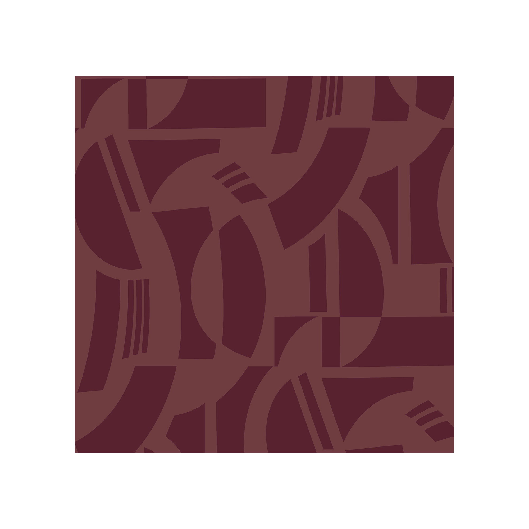 Carter Geometric Flock Wallpaper, Red