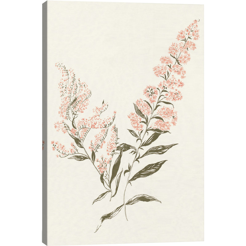 « fleurs on white i », impression, H 26 po x l 18 po x P 1,5 po, Toile