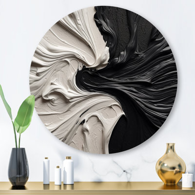 " Black White Marbled Dreamscape III "