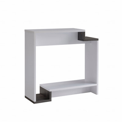 Contemporary Console Table With Two Open Shelves by Ophelia & Co.