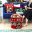 15.7'' Wide Round Abstract Footstool Ottoman