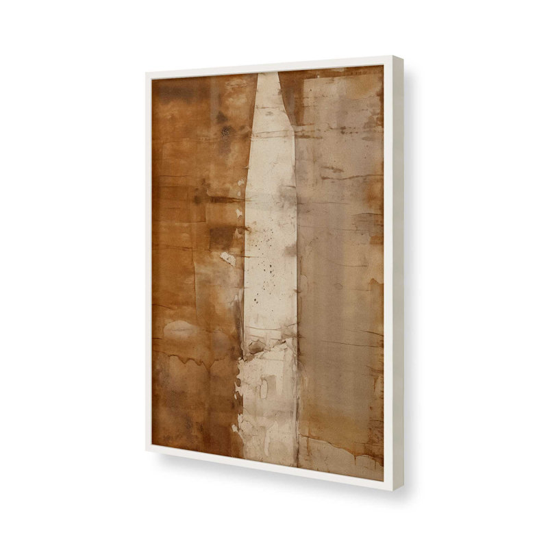 Sienna Strips II, Cadre simple blanc opaque, H 11 po x l 9 po