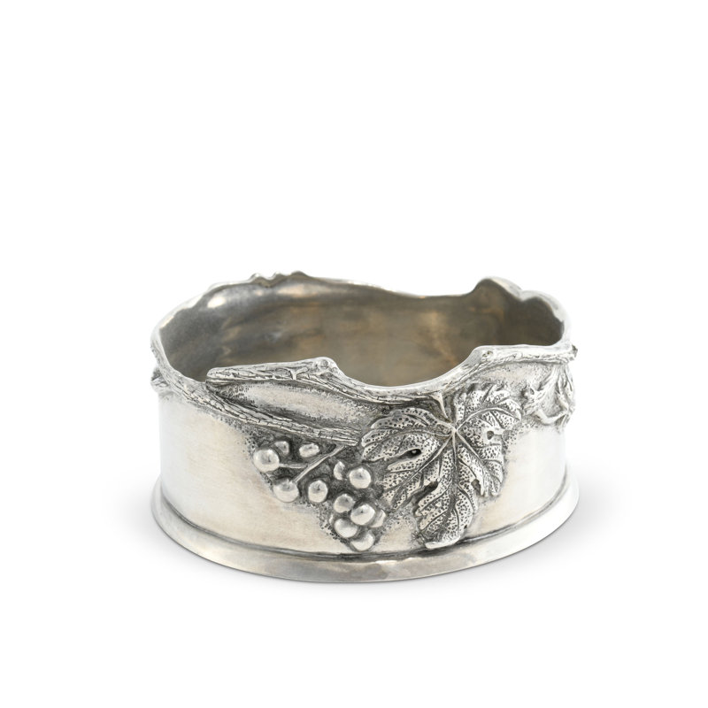 Vineyard Pewter Round Coaster