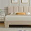 Lit plateforme capitonné en lin Coletti avec tête de lit de 112 cm (44 po), beige, double-1939394459-1939394456