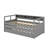 Twin XL Wood Daybed With 2 Trundles, Storage Cubbies, 1 Light For Free And USB-275313577
