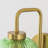 1-light 13"H Green Glass Wall Lantern