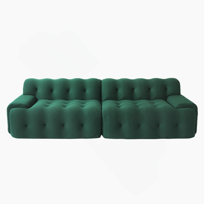 Causeuse modulaire - Canapé 3 places confortable en tricot 3D pour le salon / appartement