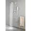 Système de douche en laiton avec placage - Tête, douche à main, barre coulissante, bras, tuyau, garniture de valve