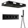 Camino 28"X15" 4-Function Flush Mounted Thermostatic Shower System with LED Light and Bluetooth Music