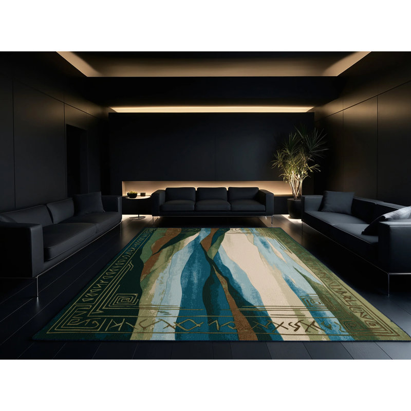 Tranquil Maze Rug, Rectangle 5' x 8'