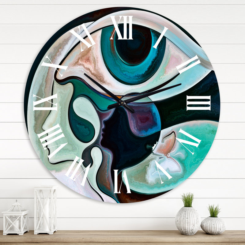 The Mind's Eye I - Horloge murale moderne, Grand