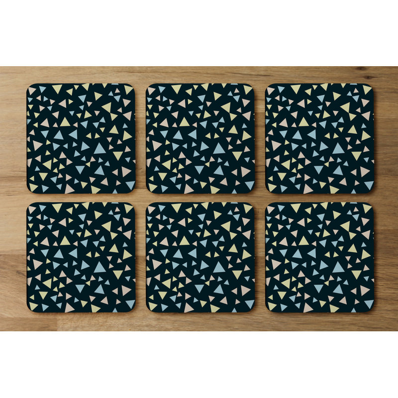 Square 6 Piece Coaster Set