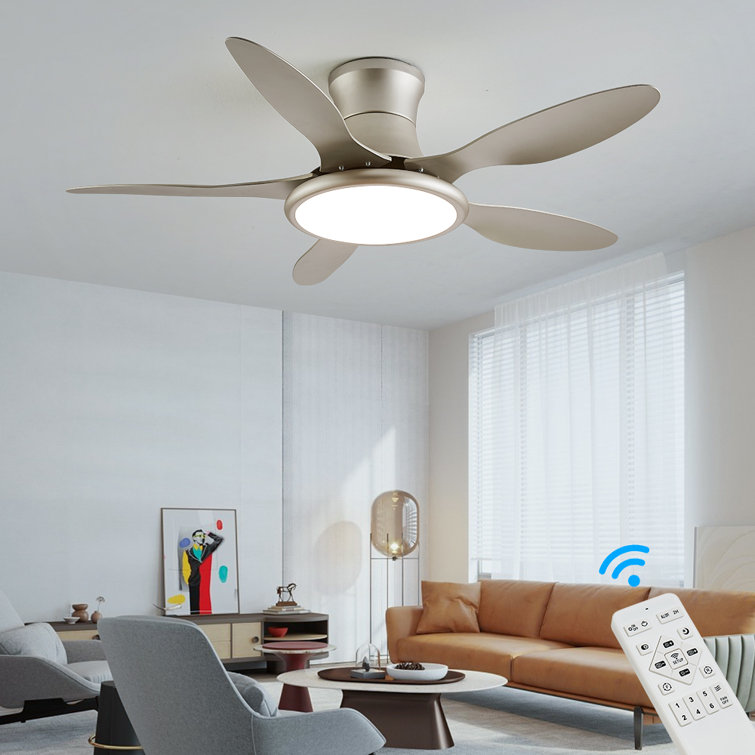 Larene 122cm Ceiling Fan with LED Lights