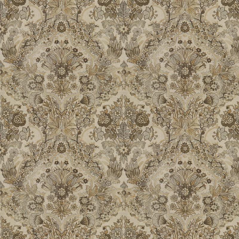 Anniversary Tetbury Fabric, Gray/Bisque