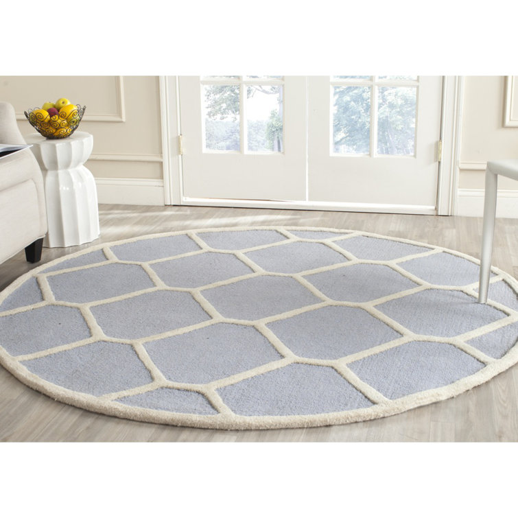 Deedgra Hand Tufted Wool Geometric Rug