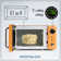 Nostalgia 0.7 Cubic Feet Countertop Microwave