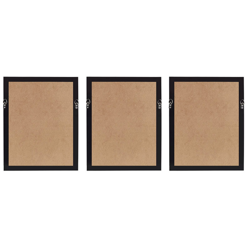 Framed Abstract Coastal Rice Paper 3-Piece Wall Art Set