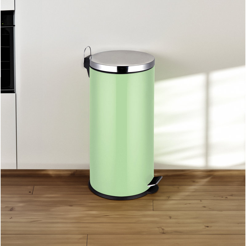 Steel Step On Kitchen Trash Can - 30L