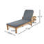 Chaise longue d'extérieur en acacia