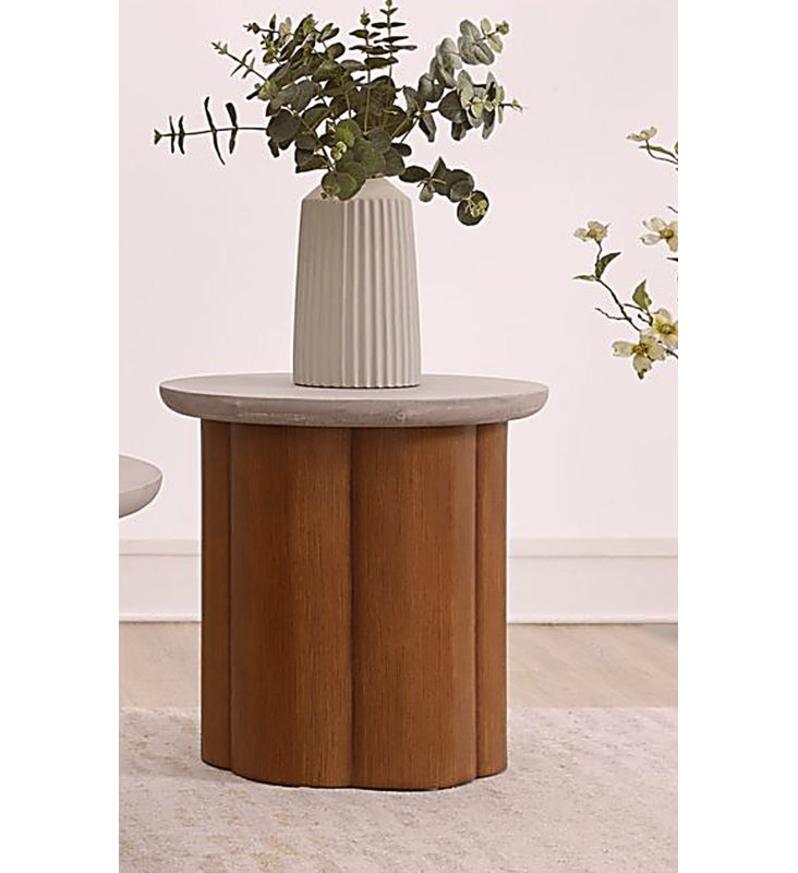 Table d'appoint circulaire moderne, simple et élégante