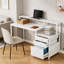 Bureau d'écriture robuste, bureau spacieux, bureau d'ordinateur à deux niveaux-1050303358
